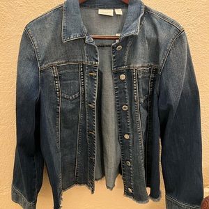 Chicos Denim Jacket Size 4 or XXL New